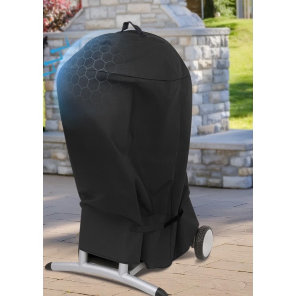 Grill Cover for Char-Broil Gas/Electric Patio Bistro 600D Heavy Duty Black